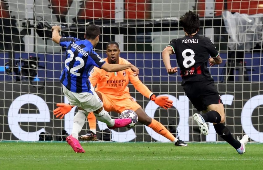Thắng AC Milan, Inter đặt một chân vào chung kết Champions League